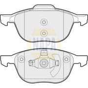 NAPA Front Brake Pad Set NBP1443