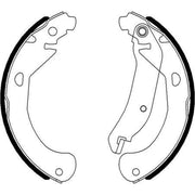 Mintex Brake Shoe Set Axle Kit MFR696