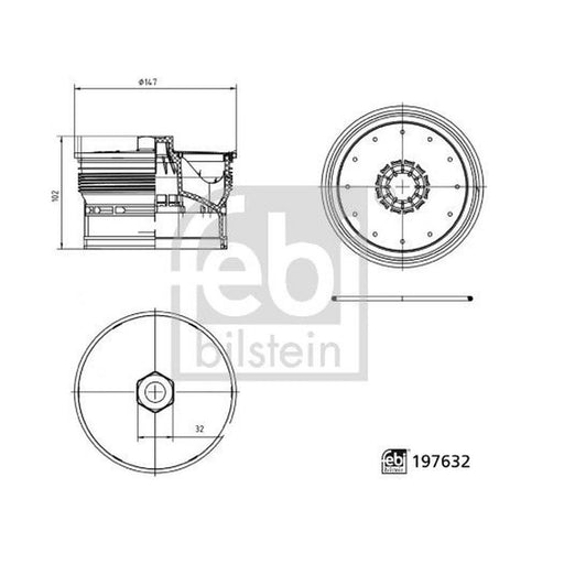 Febi Oil Filter Housing Cap 197632