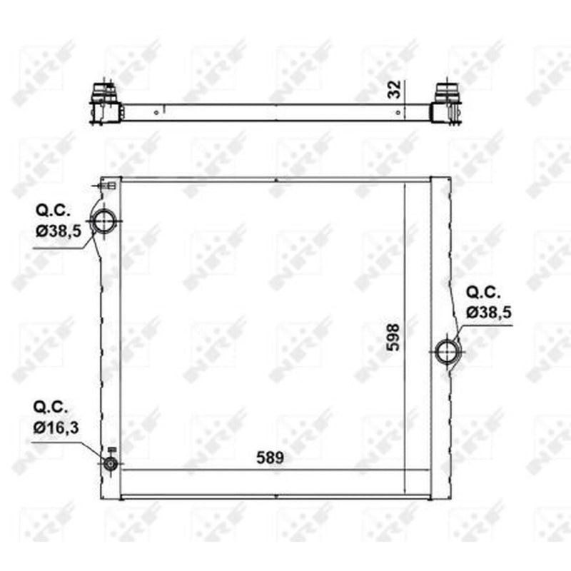 NRF Engine Radiator 50139