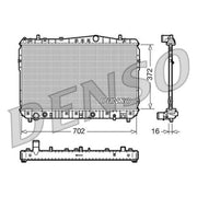 Denso Engine Radiator DRM15002