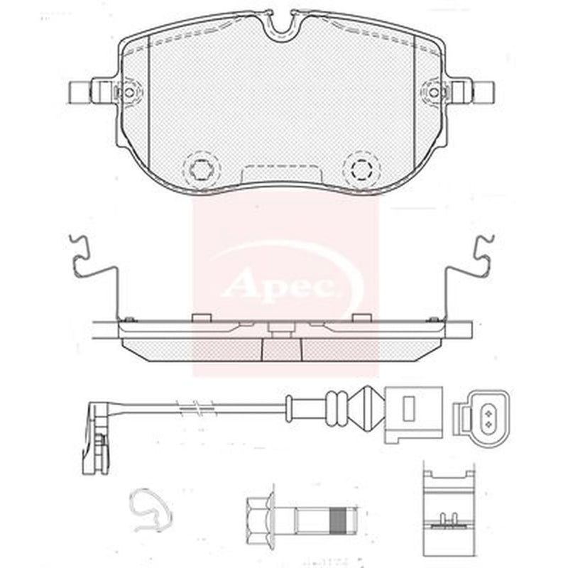 Apec Front Brake Pad Set PAD2494