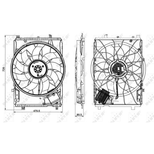 NRF Engine Cooling Fan 47853