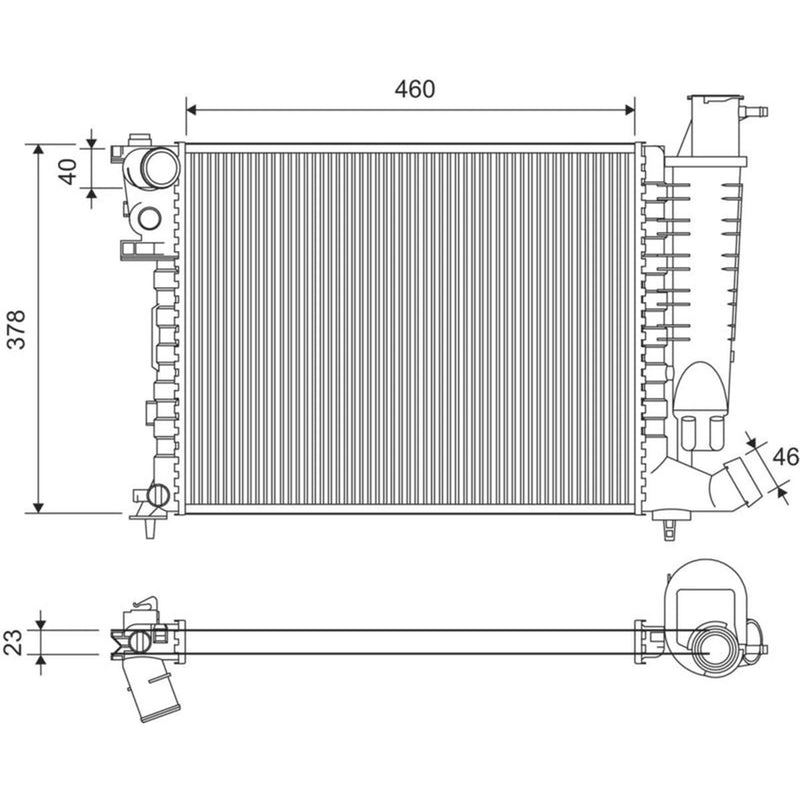 Valeo Engine Radiator 816715