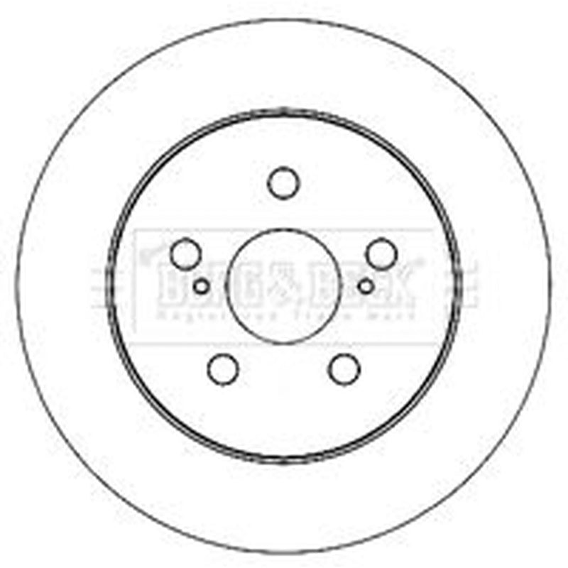 Borg & Beck 2 x Solid Rear Brake Discs BBD5173-x2