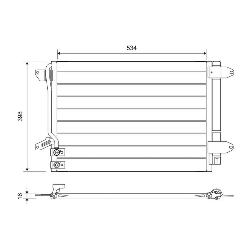 Valeo Air Conditioning Condenser 822751