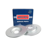 Borg & Beck 2 x Solid Rear Brake Discs BBD5462-x2