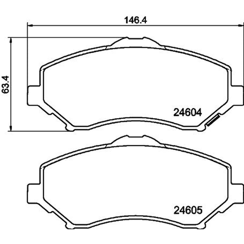 Mintex Front Brake Pad Set MDB3004