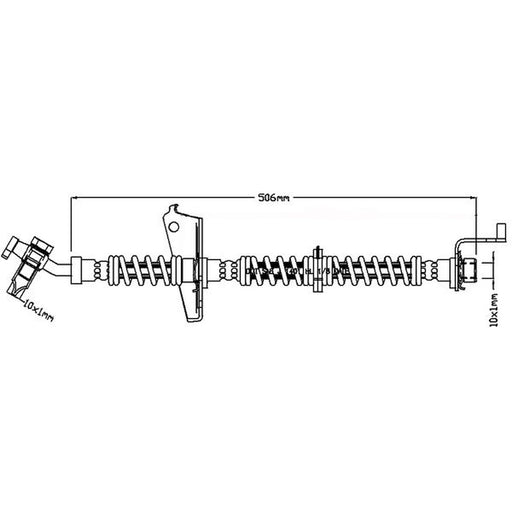 Juratek Brake Hydraulic Hose Line Lower JBH1298R
