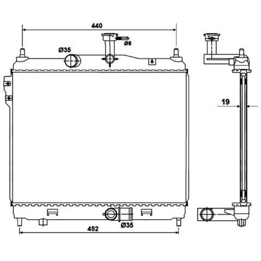 NRF Engine Radiator 53169