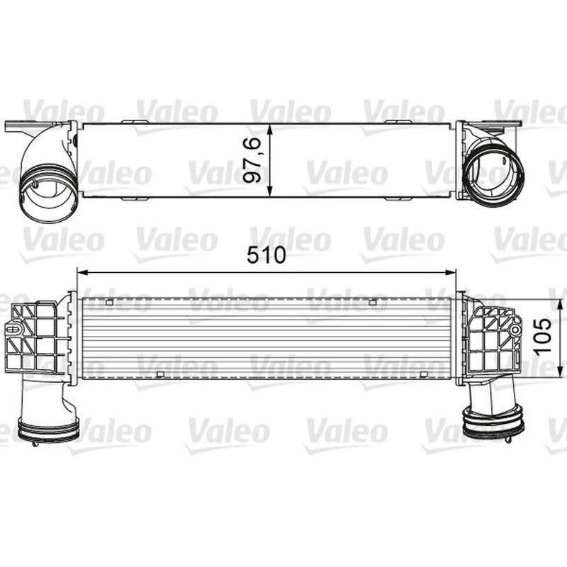 Valeo Intercooler (Charge Air Cooler) 818664