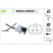 Valeo Electric Window Regulator Lifter Right Front 850625