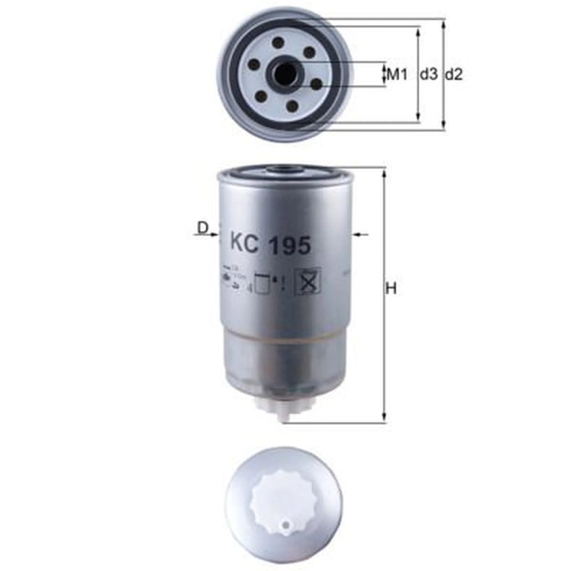 Mahle Fuel Filter Element KC 195