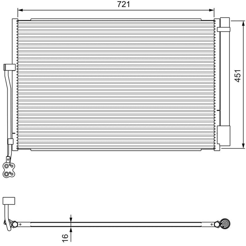 Valeo Air Conditioning Condenser 814379