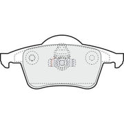 Fahren Rear Brake Pad Set FBP3045