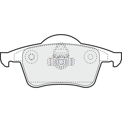 Fahren Rear Brake Pad Set fits Volvo S60 I 2000-2010 2.0 2.4 2.5