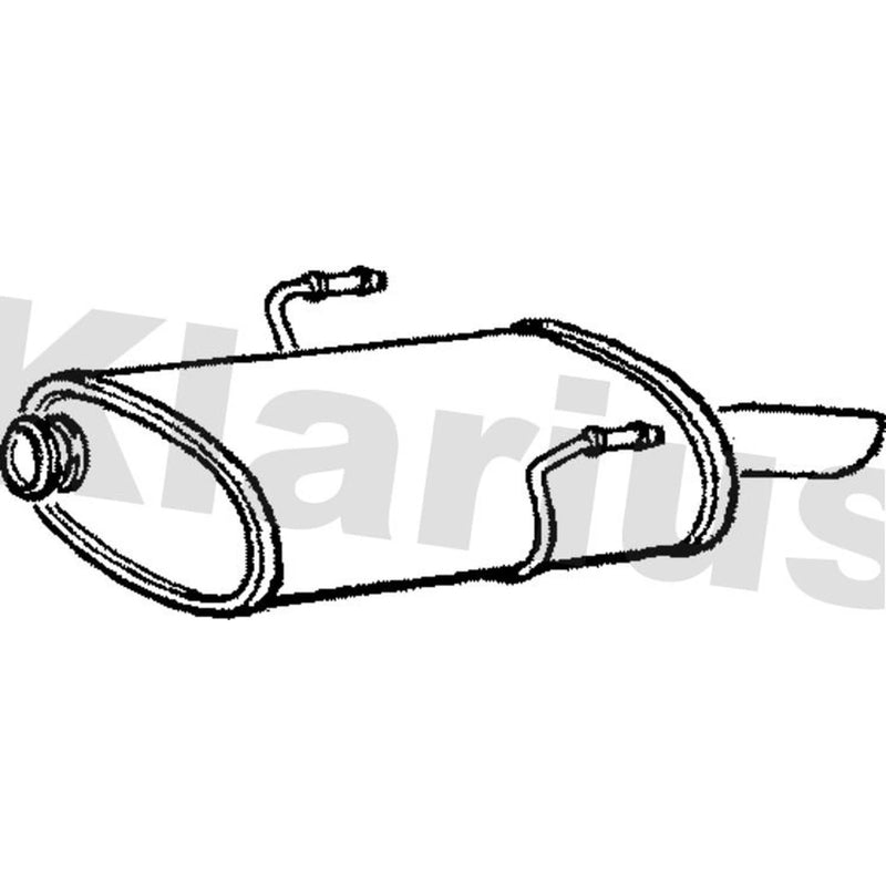 Klarius Box With Tail Pipe Rear PG462T