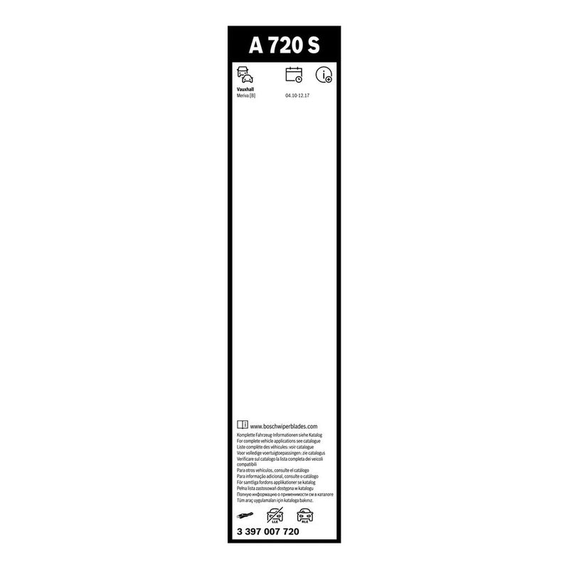Bosch Aerotwin Wiper Blade Set 680mm + 575mm — A720S