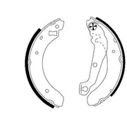 Textar Brake Shoe Set Axle Kit 91029600