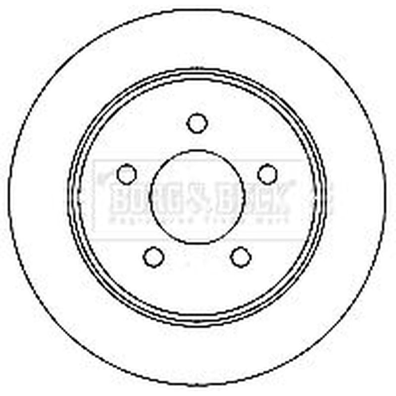Borg & Beck 2 x Rear Brake Discs BBD4734-x2