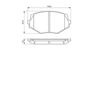 Bosch Front Brake Pad Set 0 986 494 080