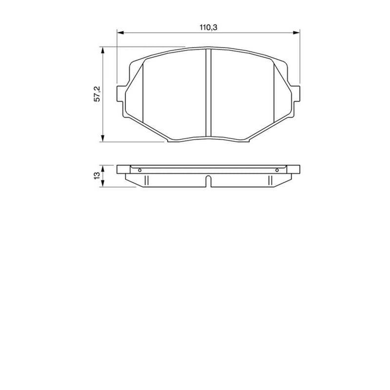 Bosch Front Brake Pad Set 0 986 494 080
