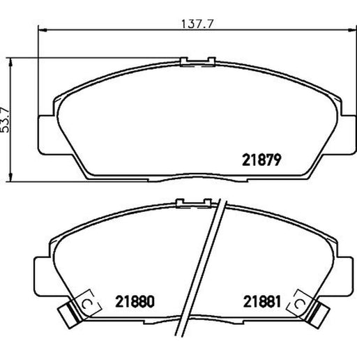 Mintex Front Brake Pad Set MDB1635