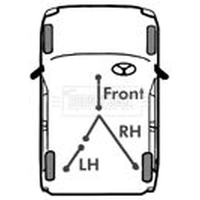 Borg & Beck Handbrake Cable Right Rear BKB2776