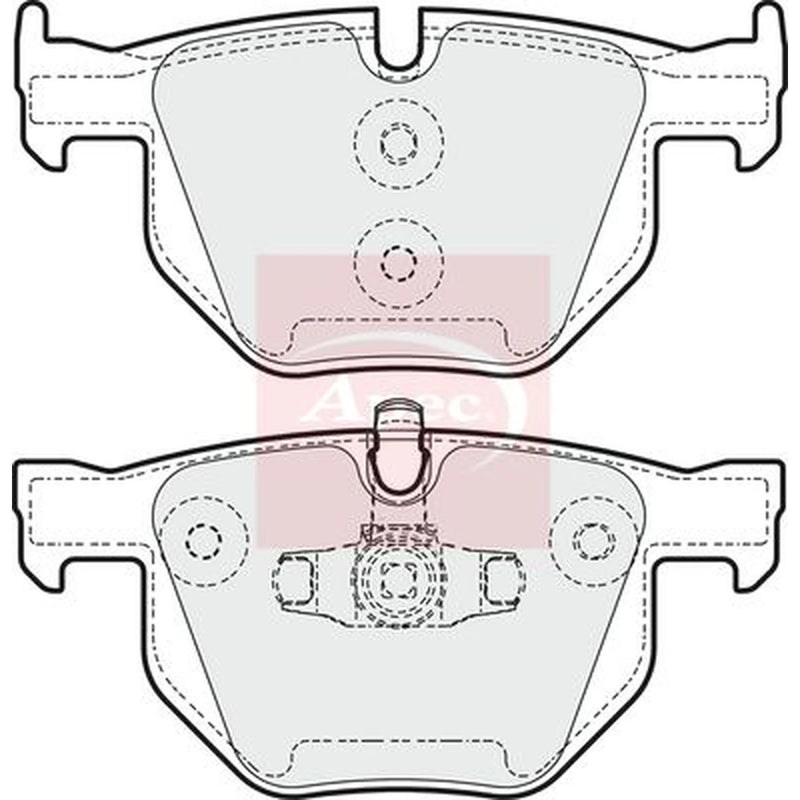 Apec Rear Brake Pad Set PAD1611