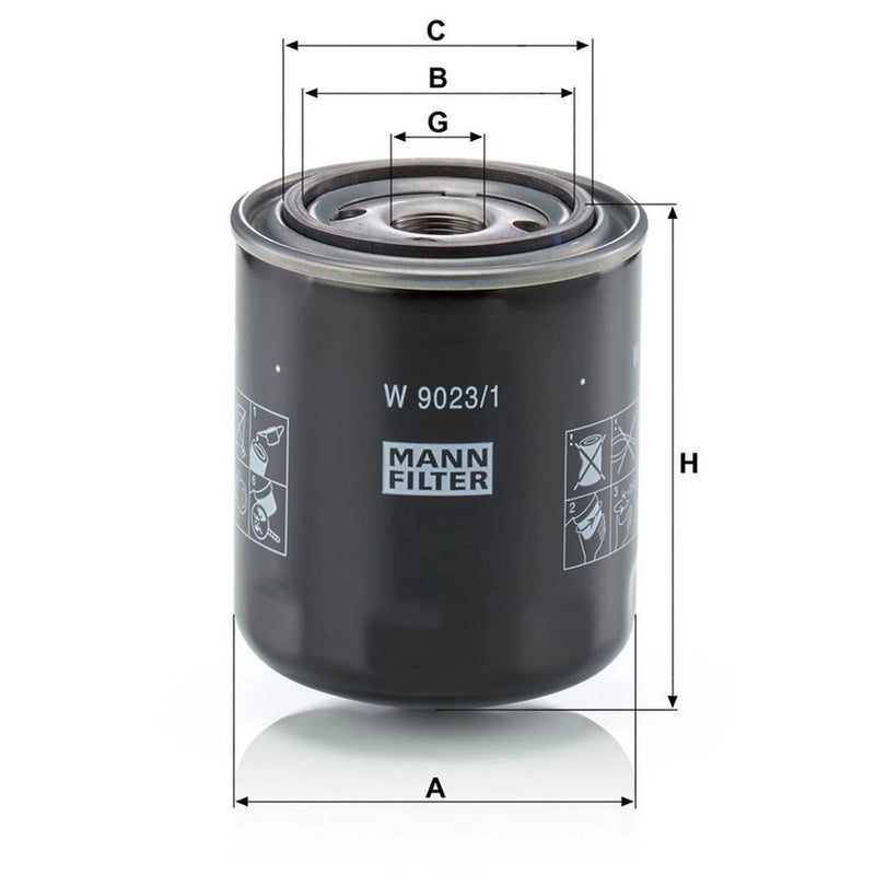 MANN-FILTER Automatic Transmission Hydraulic Filter W 9023/1