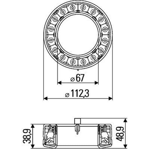 Hella Tail Light / Lamp LED Right 2SB 009 362-041