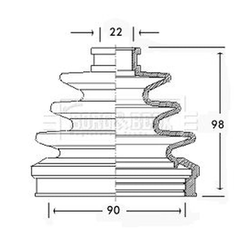 Borg & Beck Drive Shaft Bellow Kit Wheel Side BCB2276