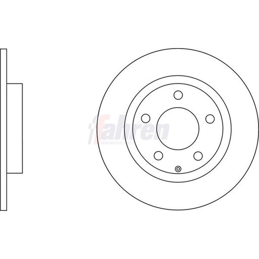 Fahren Rear Brake Solid Discs & Pads fits Mazda CX-3 2015 on 2.0