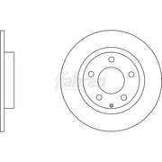 Fahren Rear Brake Solid Discs & Pads fits Mazda 3 2013-2019 1.5 1.6 2.0 2.2