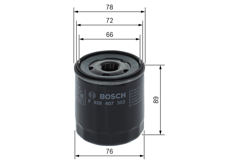Bosch F026407353 Oil Filter