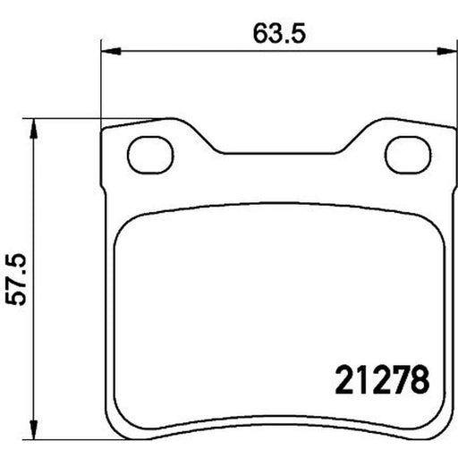 Mintex Rear Brake Pad Set MDB1834
