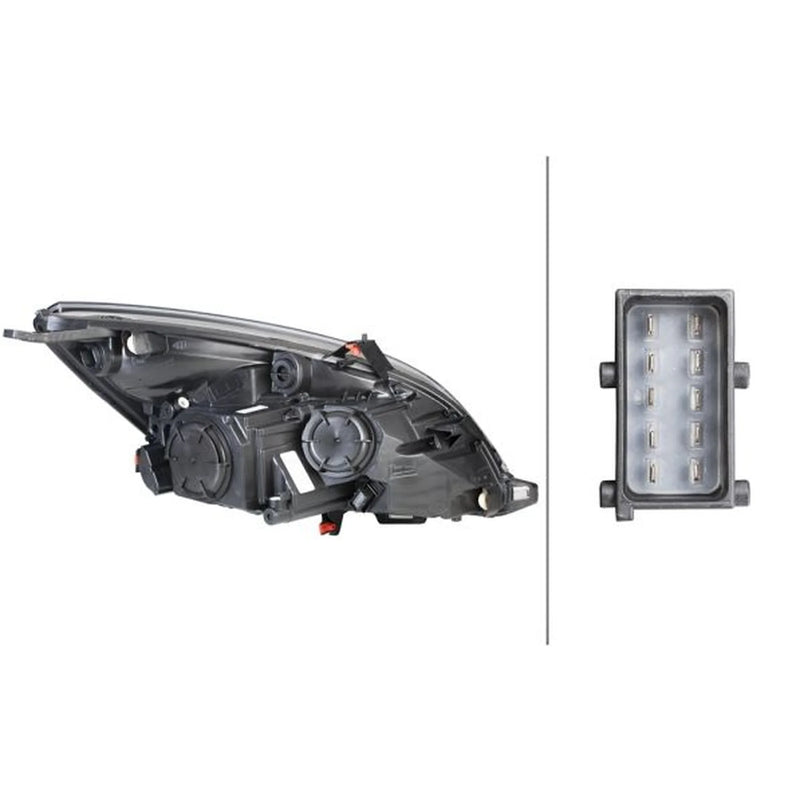 Hella Headlight Headlamp W21/5W Right 1EE 354 830-021