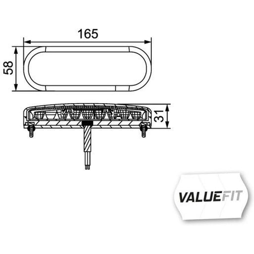 Hella Tail Light / Lamp LED Right 2SD 357 022-011