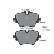 Textar Front Brake Pad Set 2561701