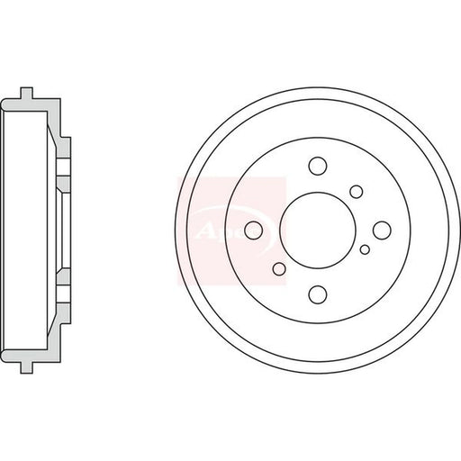 Apec Brake Drum Assembly Rear DRM9977