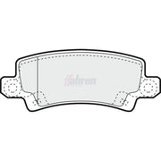 Fahren Rear Brake Pad Set fits Toyota Corolla 1997-2008 1.4 1.6 1.8 2.0