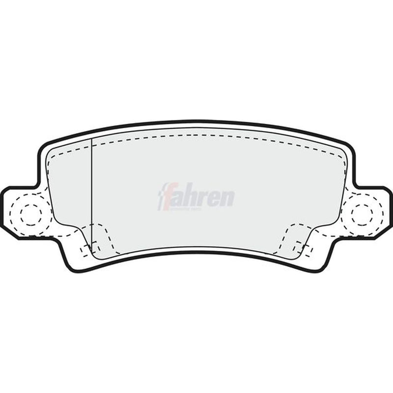 Fahren Rear Brake Pad Set fits Toyota Corolla 1997-2008 1.4 1.6 1.8 2.0