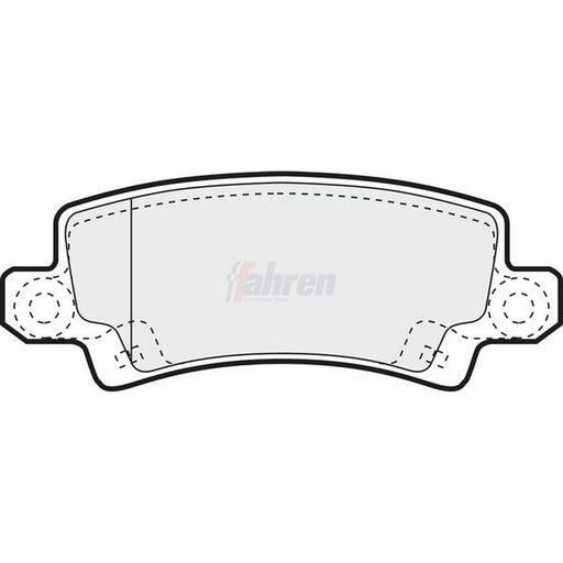 Fahren Rear Brake Solid Discs & Pads fits Toyota Corolla 2000-2007 1.4 1.8 2.0