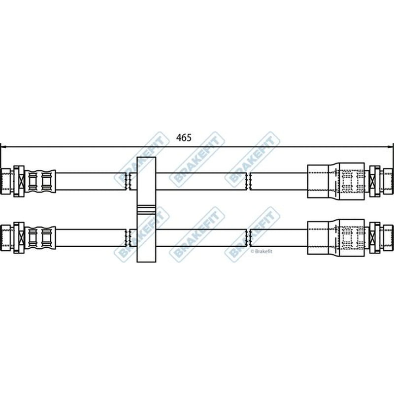 Apec Brake Hydraulic Hose Line Rear BHO4113