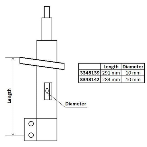 KYB Shock Absorber Damper Strut Front 3348139
