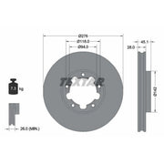 Textar Front Brake Discs 92324003-x2