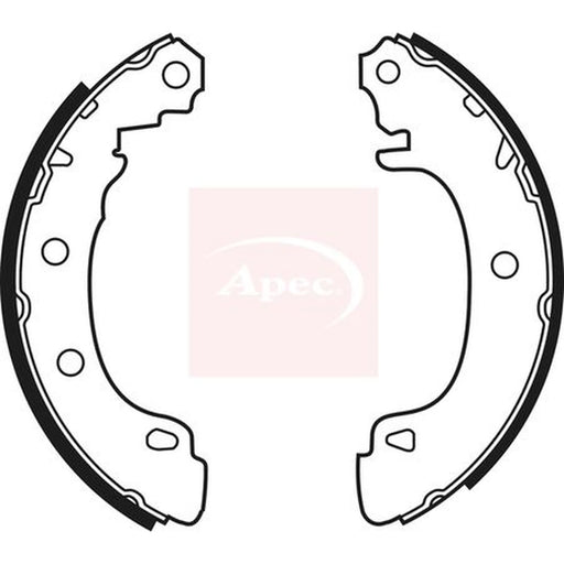 Apec Brake Shoe Set Axle Kit SHU541
