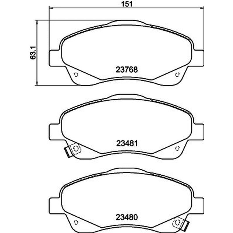 Mintex Front Brake Pad Set MDB2545