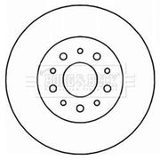 Borg & Beck 2 x Solid Rear Brake Discs BBD5204-x2