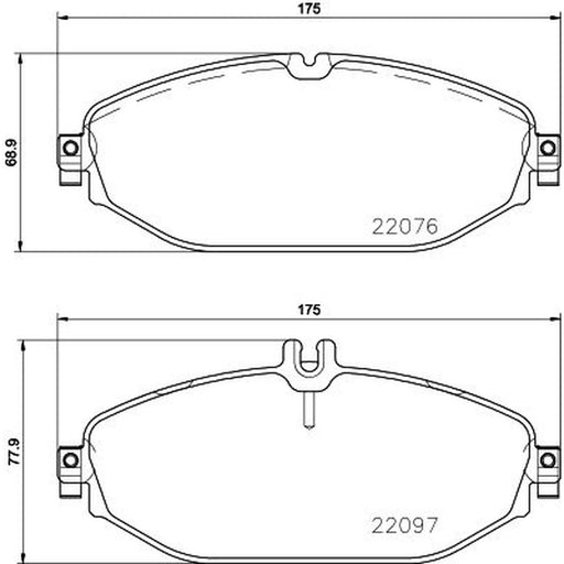 DON Front Brake Pad Set PCP1873